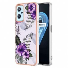 Hoesje voor Realme 9i Mini Paarse Bloemen