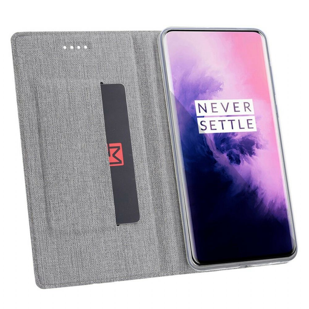 Bescherming Hoesje voor OnePlus 7T Pro Folio-hoesje Getextureerd