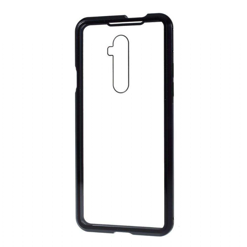 Hoesje voor OnePlus 7T Pro Metalen Randen En Gehard Glas