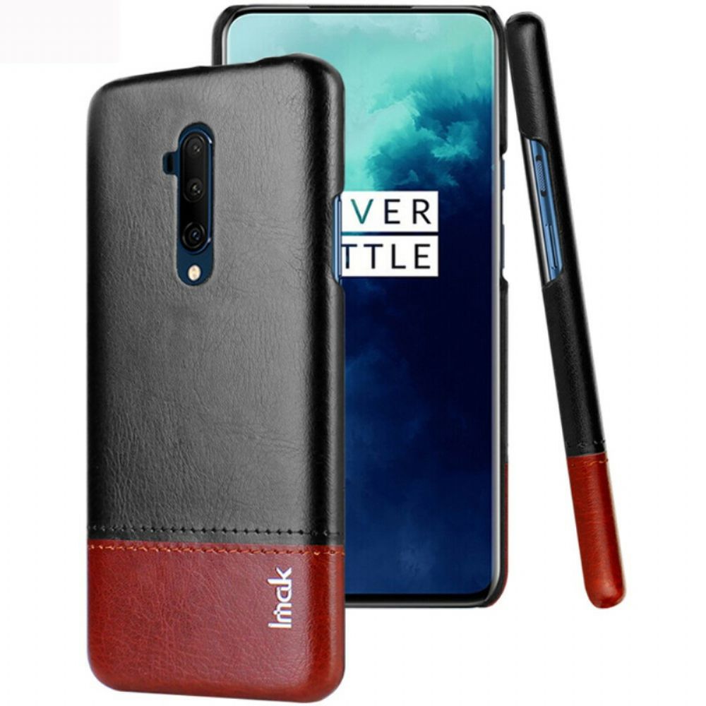 Telefoonhoesje voor OnePlus 7T Pro Imak Ruiyi-serie Leereffect