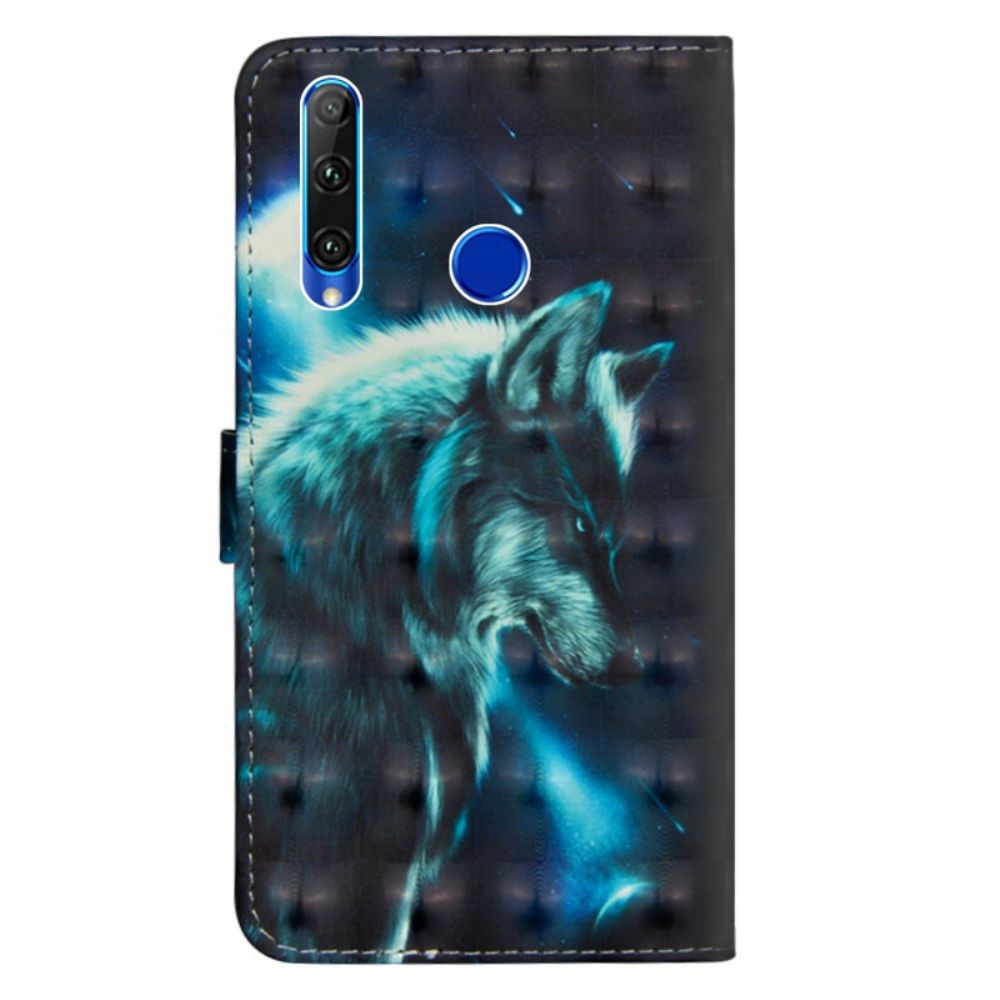 Folio-hoesje voor Honor 20 Lite / 20e Majestueuze Wolf