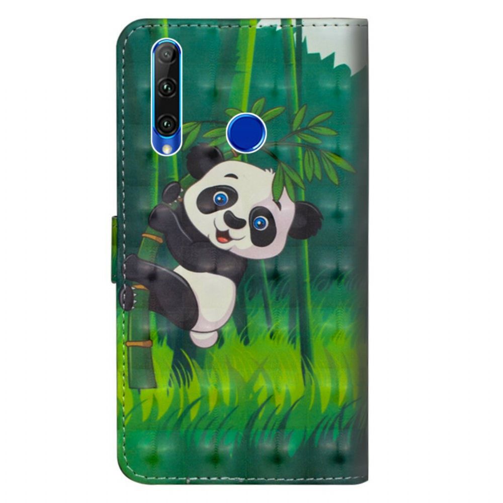 Folio-hoesje voor Honor 20 Lite / 20e Panda En Bamboe