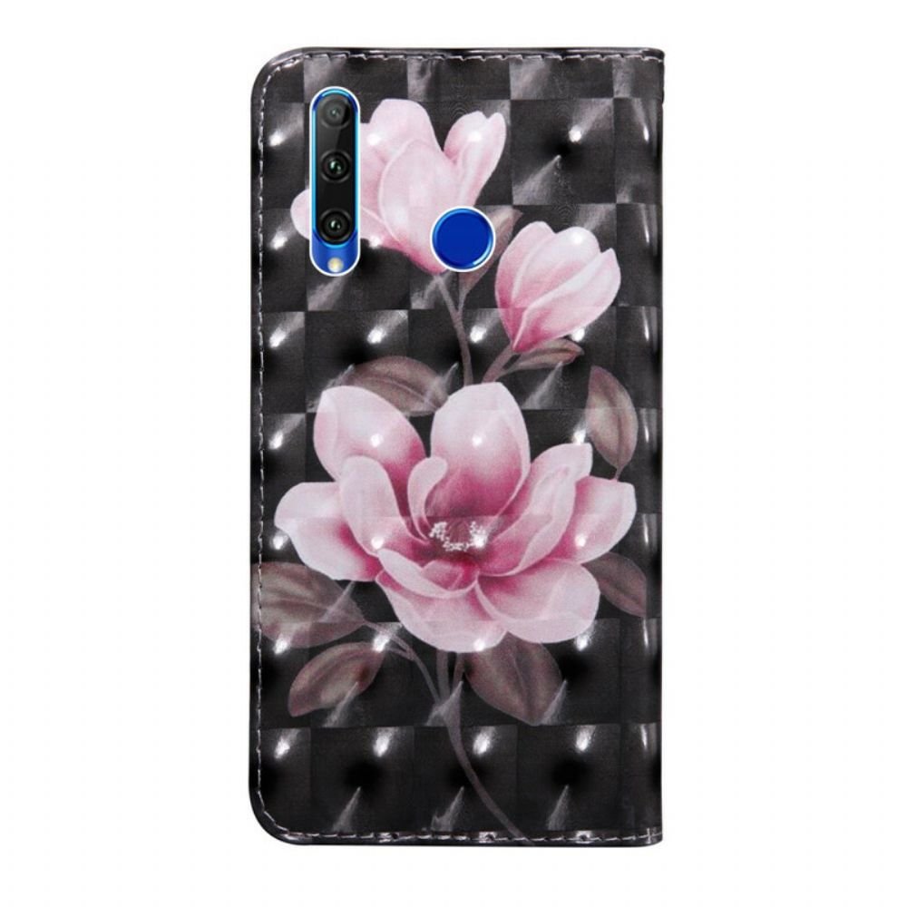 Leren Hoesje voor Honor 20 Lite / 20e Bloesem Bloemen