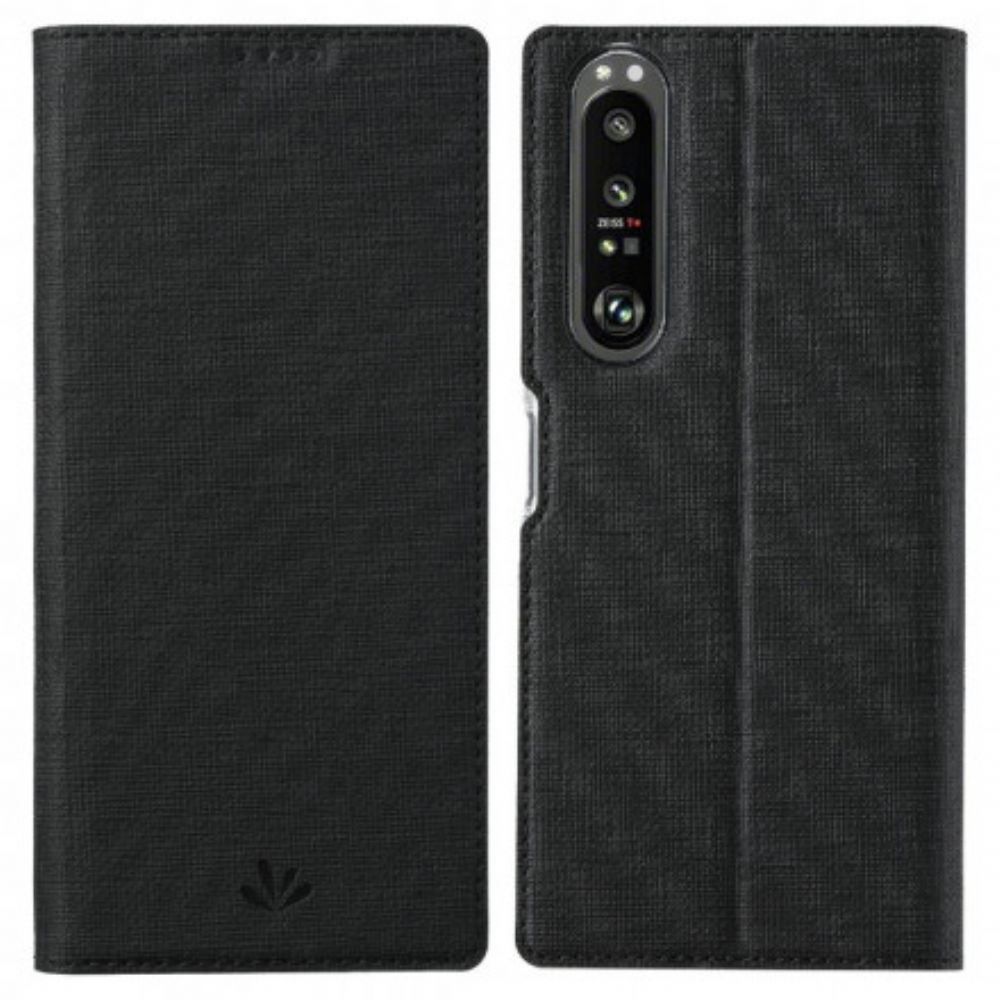 Bescherming Hoesje voor Sony Xperia 1 III Folio-hoesje Vili Dmx Getextureerd