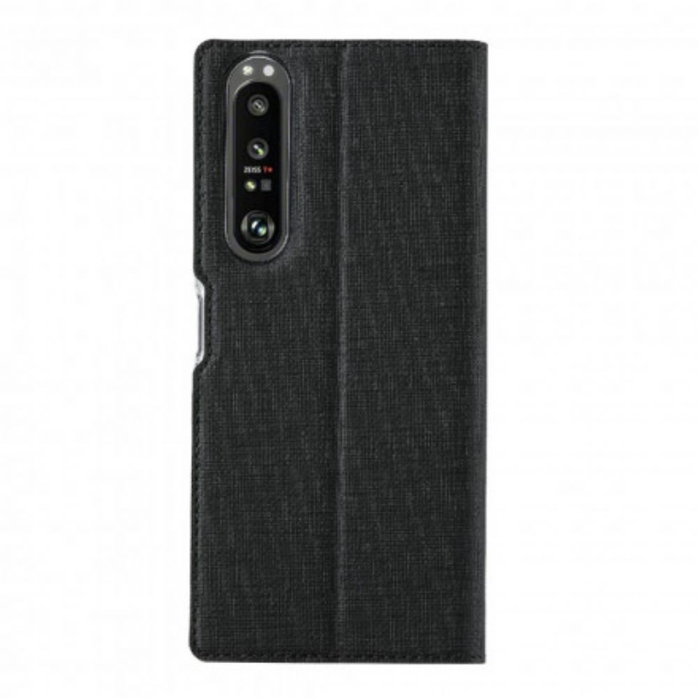 Bescherming Hoesje voor Sony Xperia 1 III Folio-hoesje Vili Dmx Getextureerd