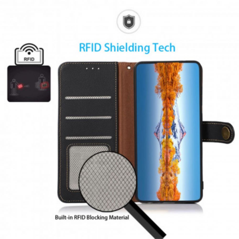 Flip Case voor Sony Xperia 1 III Imitatieleer Khazneh Rfid