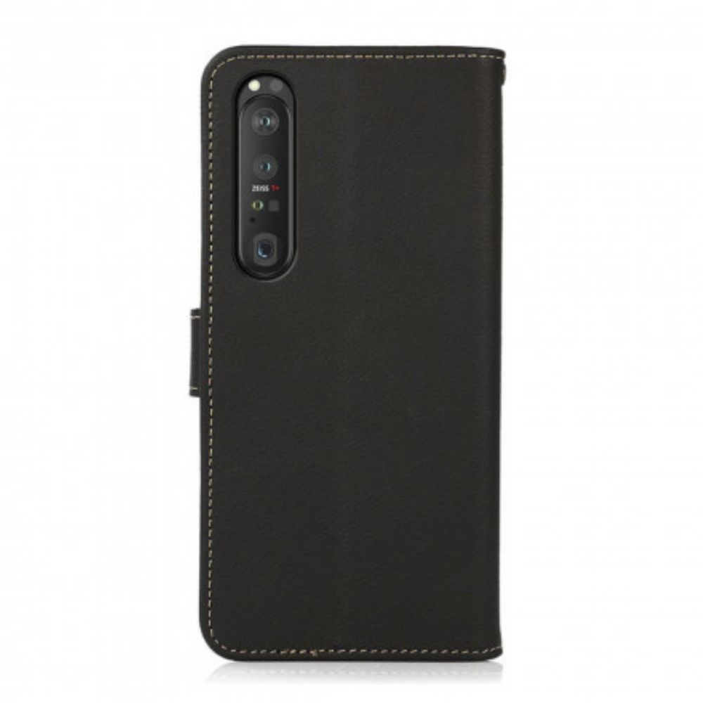 Flip Case voor Sony Xperia 1 III Imitatieleer Khazneh Rfid