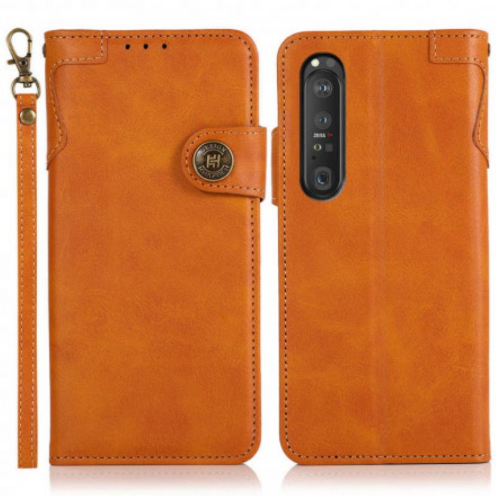 Flip Case voor Sony Xperia 1 III Khazneh Magnetische Knop