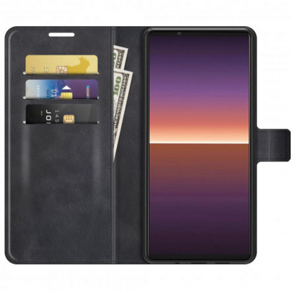 Folio-hoesje voor Sony Xperia 1 III Extreem Slank Leereffect