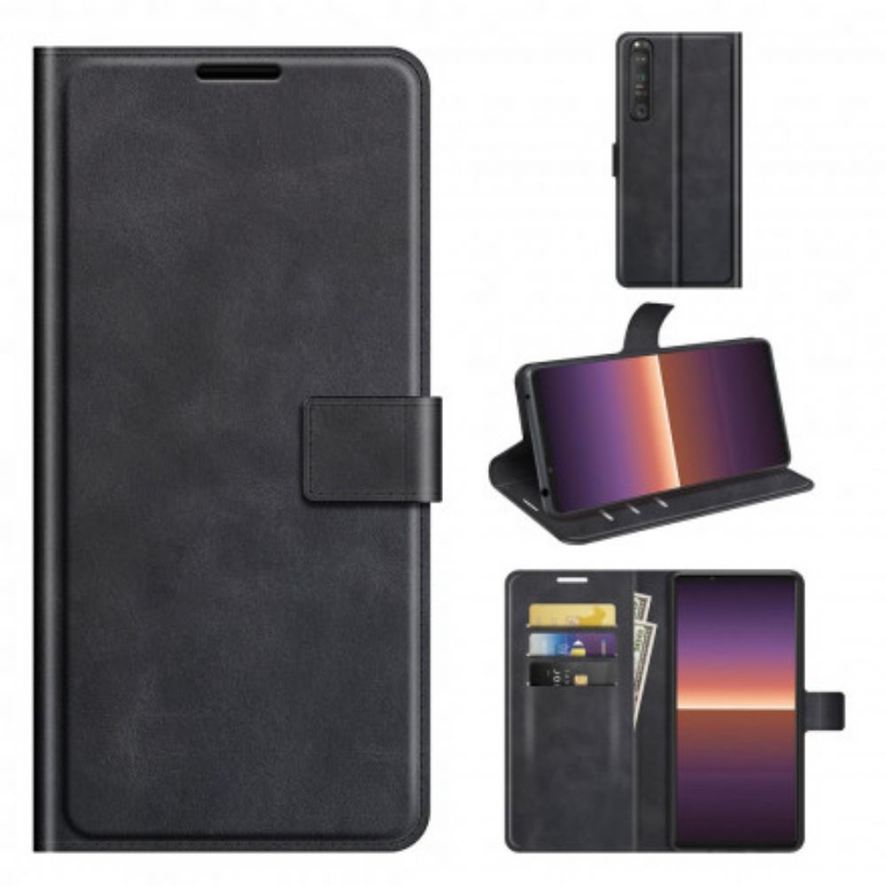 Folio-hoesje voor Sony Xperia 1 III Extreem Slank Leereffect