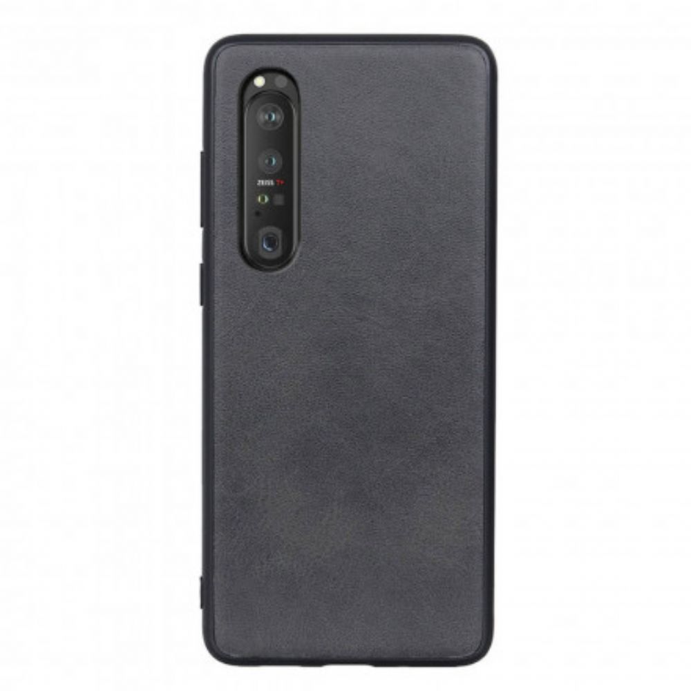 Telefoonhoesje voor Sony Xperia 1 III Ledereffect