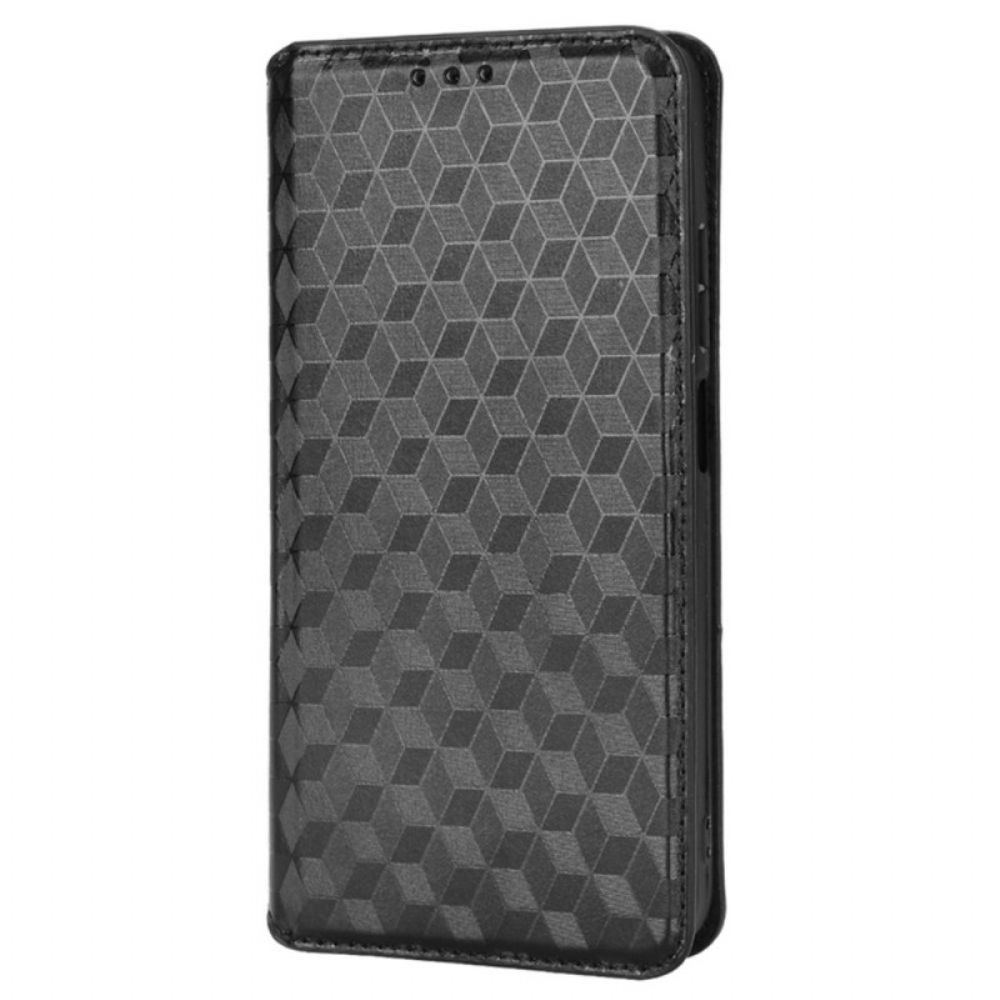 Bescherming Hoesje voor Poco X4 Pro 5G Folio-hoesje 3d-textuur