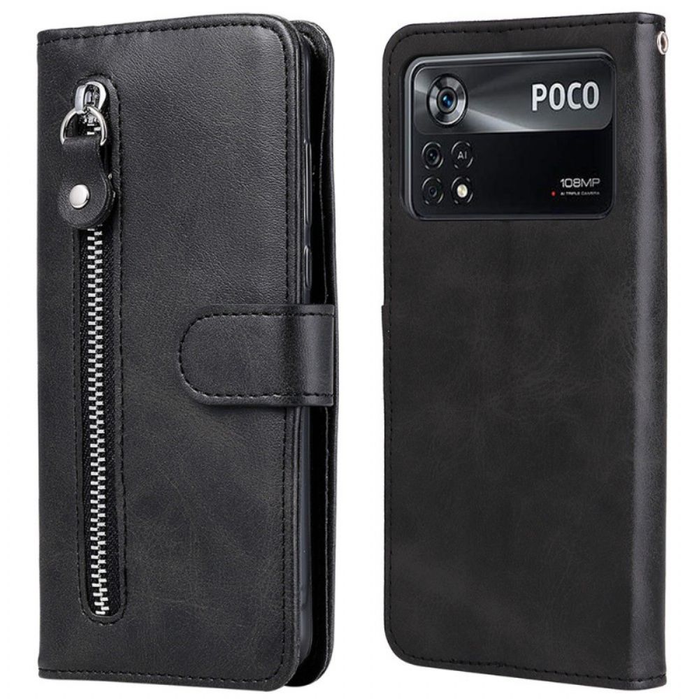 Folio-hoesje voor Poco X4 Pro 5G Muntentas