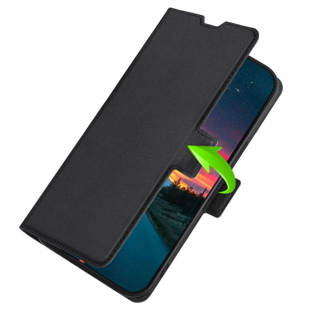 Folio-hoesje voor Poco X4 Pro 5G Ultrafijne Leerstijl