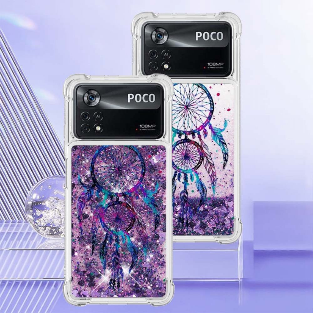 Hoesje voor Poco X4 Pro 5G Dromenvanger Pailletten