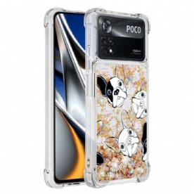 Hoesje voor Poco X4 Pro 5G Meneer Glitterhond