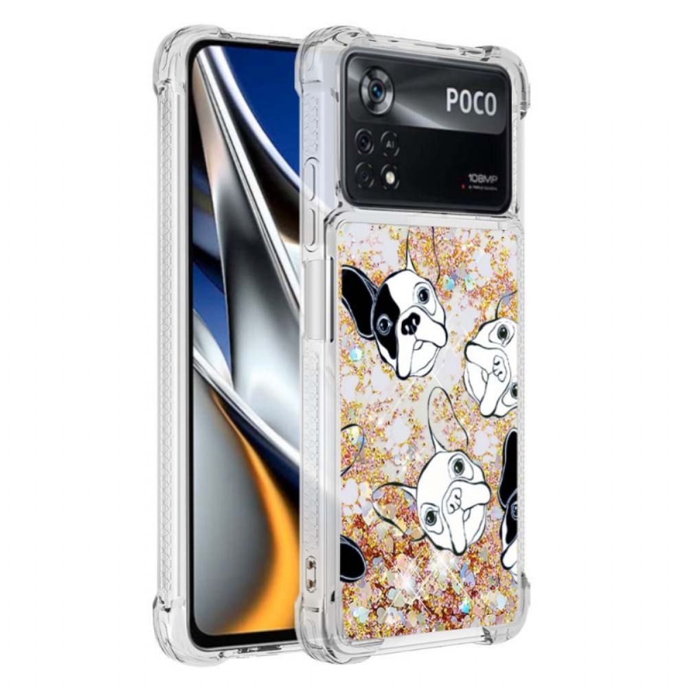 Hoesje voor Poco X4 Pro 5G Meneer Glitterhond