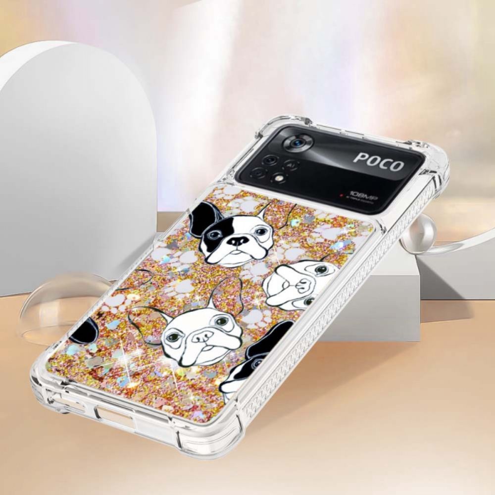 Hoesje voor Poco X4 Pro 5G Meneer Glitterhond