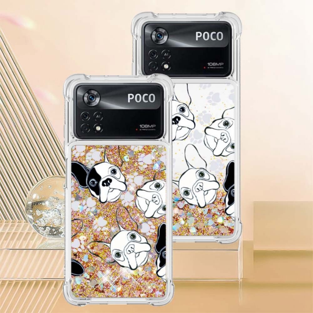 Hoesje voor Poco X4 Pro 5G Meneer Glitterhond