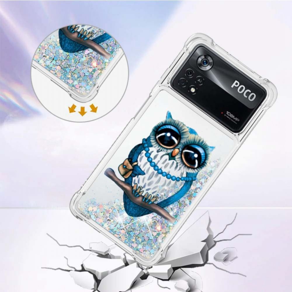 Hoesje voor Poco X4 Pro 5G Mevrouw Glitteruil