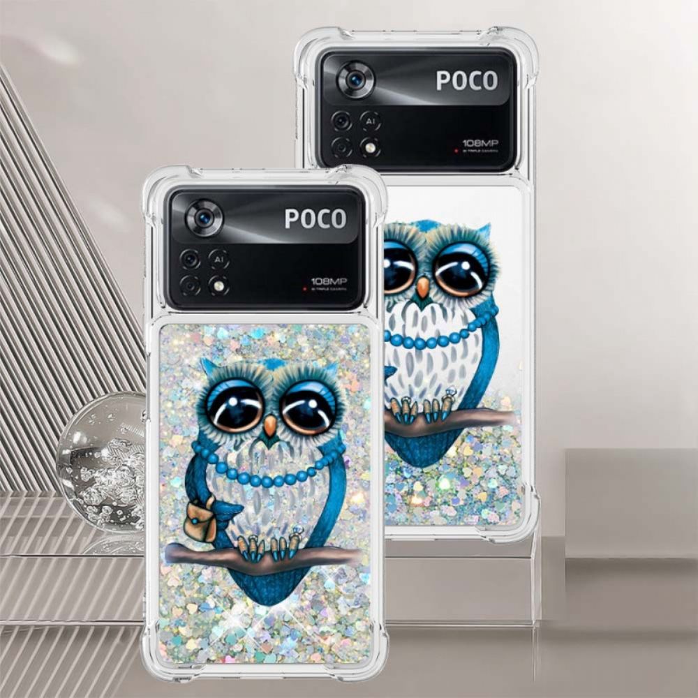 Hoesje voor Poco X4 Pro 5G Mevrouw Glitteruil