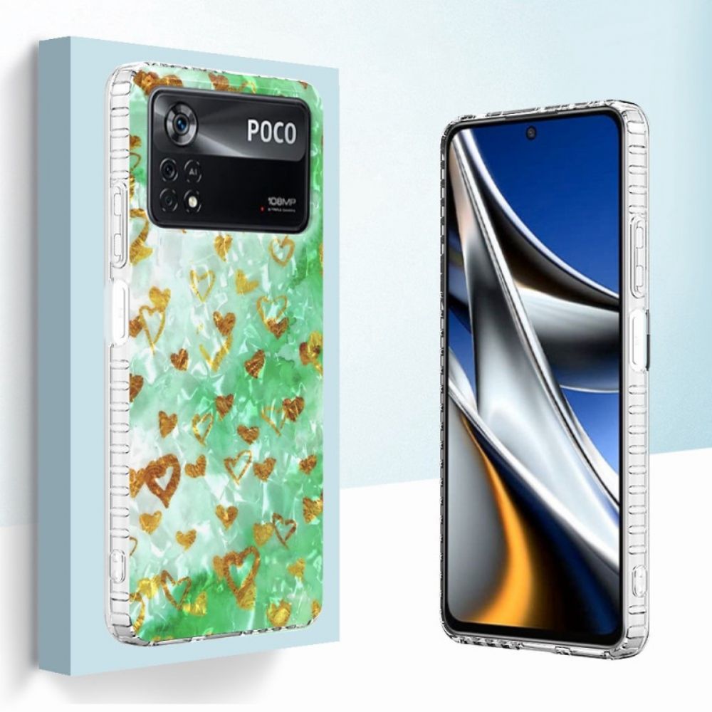 Hoesje voor Poco X4 Pro 5G Stijlvolle Harten