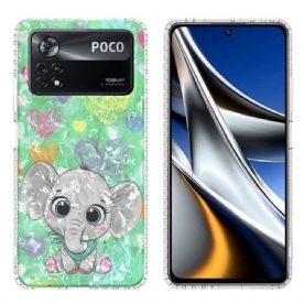 Hoesje voor Poco X4 Pro 5G Stijlvolle Olifant