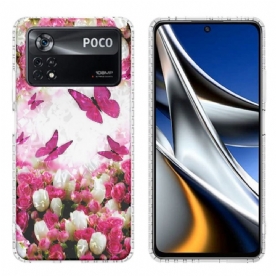 Hoesje voor Poco X4 Pro 5G Stijlvolle Vlinders