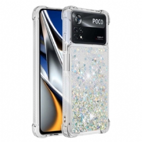 Hoesje voor Poco X4 Pro 5G Verlangen Glitter