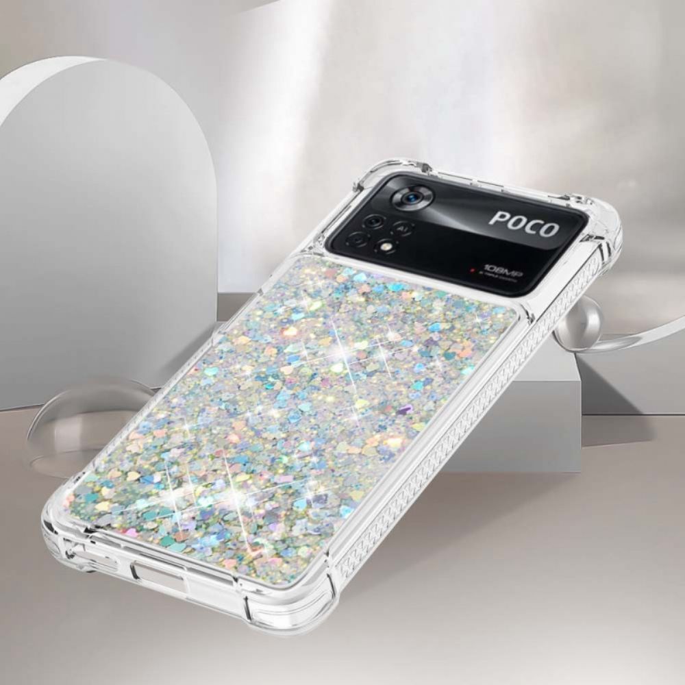 Hoesje voor Poco X4 Pro 5G Verlangen Glitter