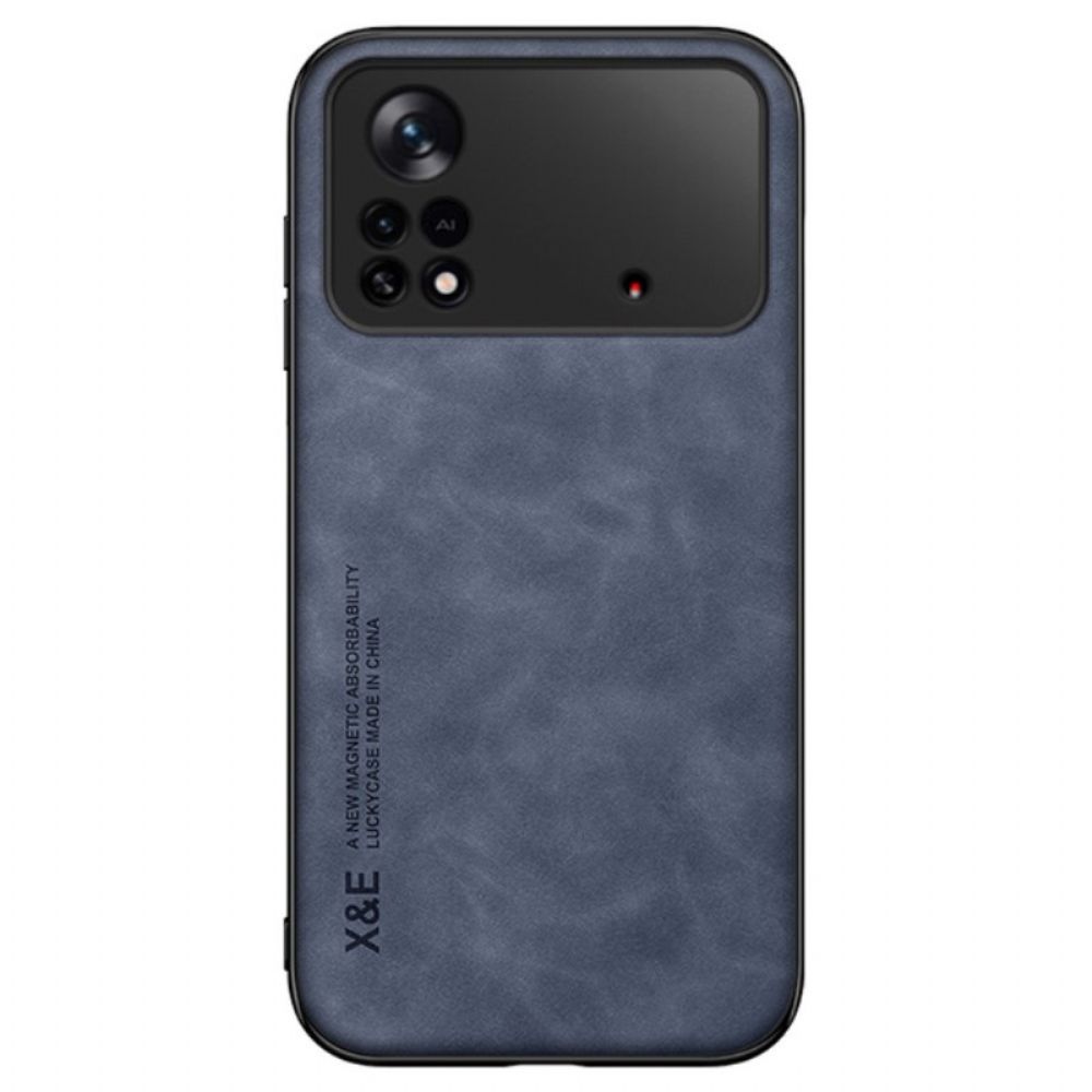 Hoesje voor Poco X4 Pro 5G X&e Lederen Stijl