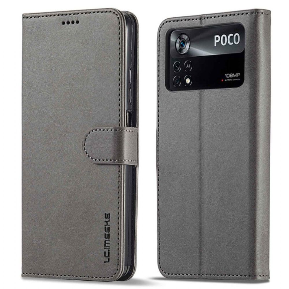 Leren Hoesje voor Poco X4 Pro 5G Lc.imeeke