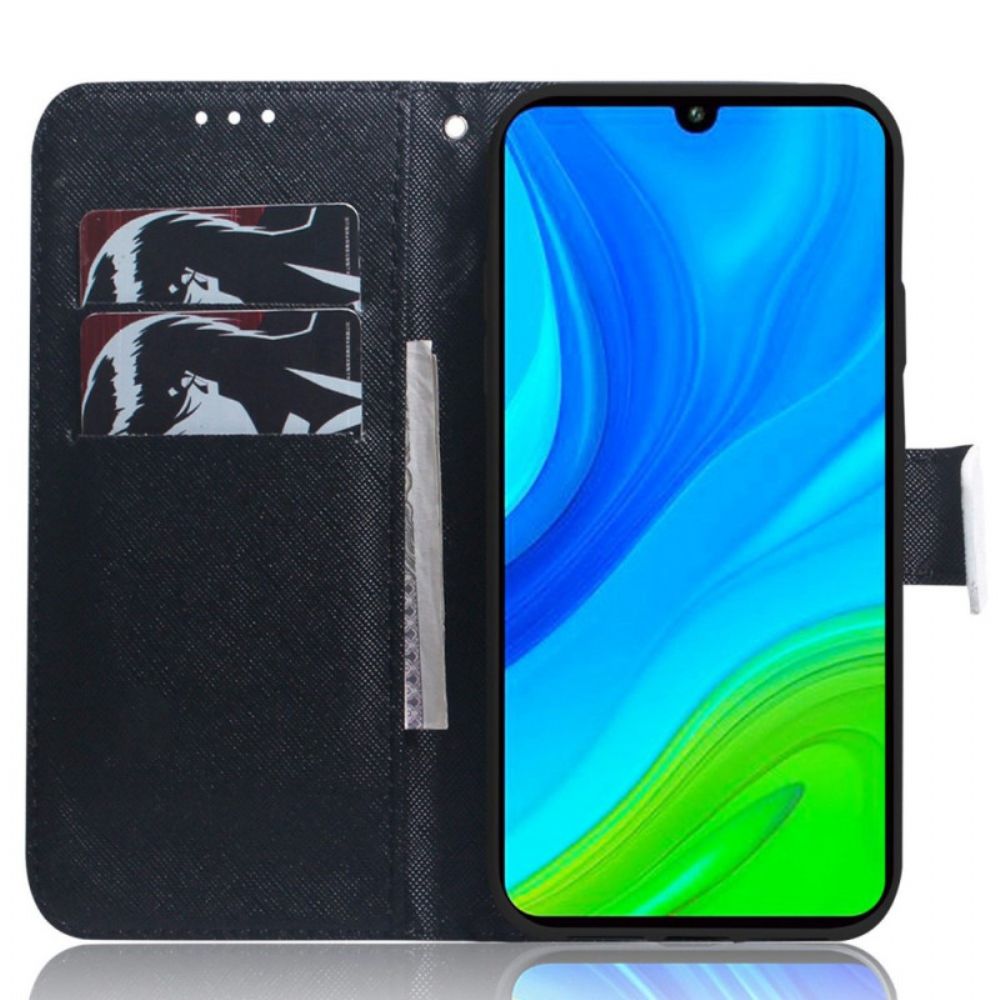 Leren Hoesje voor Poco X4 Pro 5G Met Ketting Thong Safari