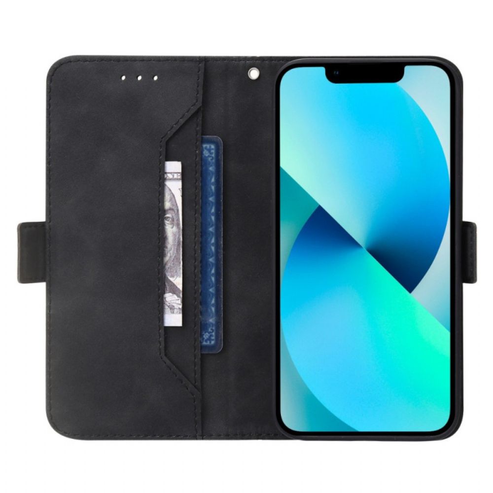 Leren Hoesje voor Poco X4 Pro 5G Rfid Discreet Patroon