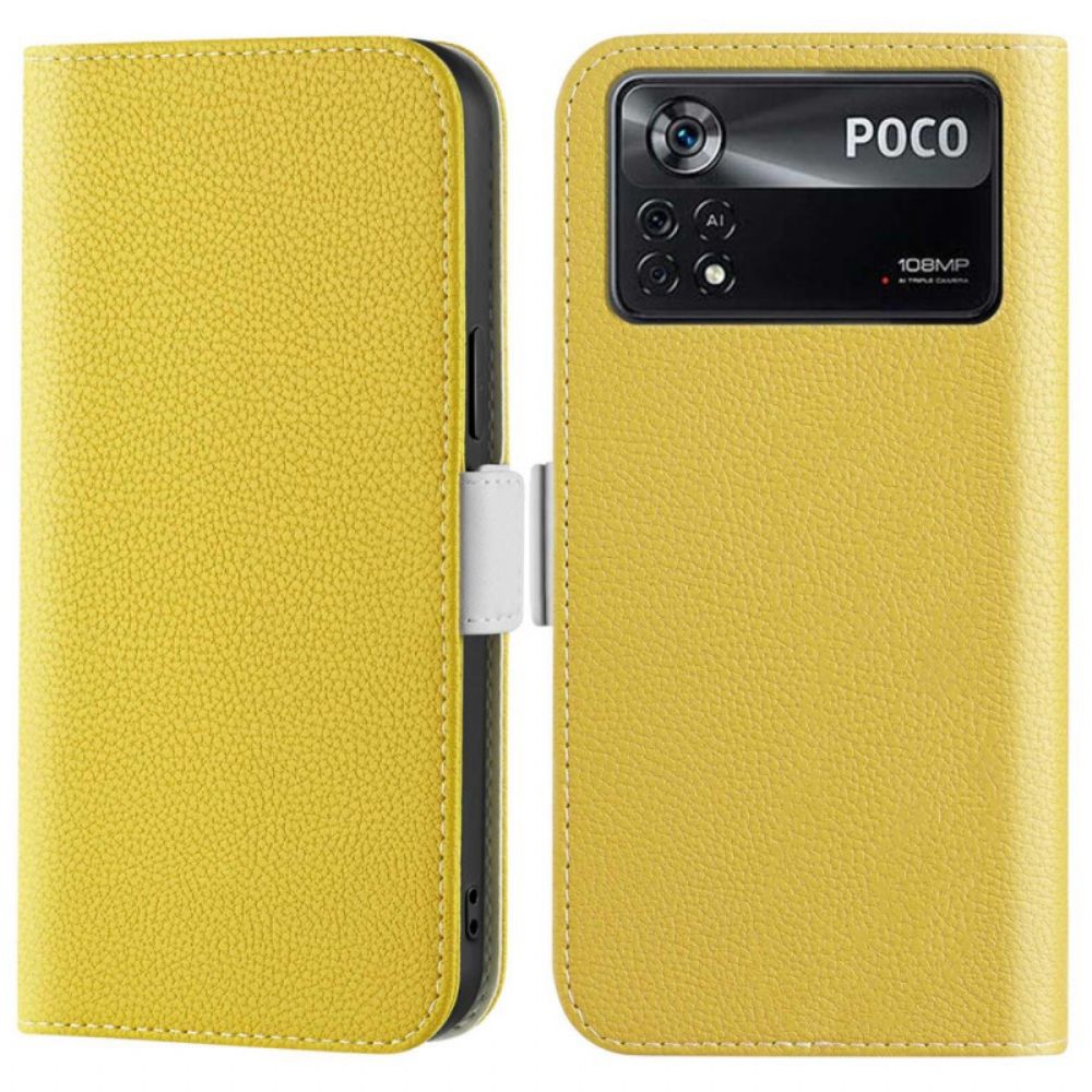 Leren Hoesje voor Poco X4 Pro 5G Snoep Kunstleer