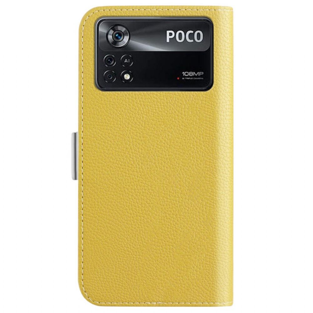 Leren Hoesje voor Poco X4 Pro 5G Snoep Kunstleer