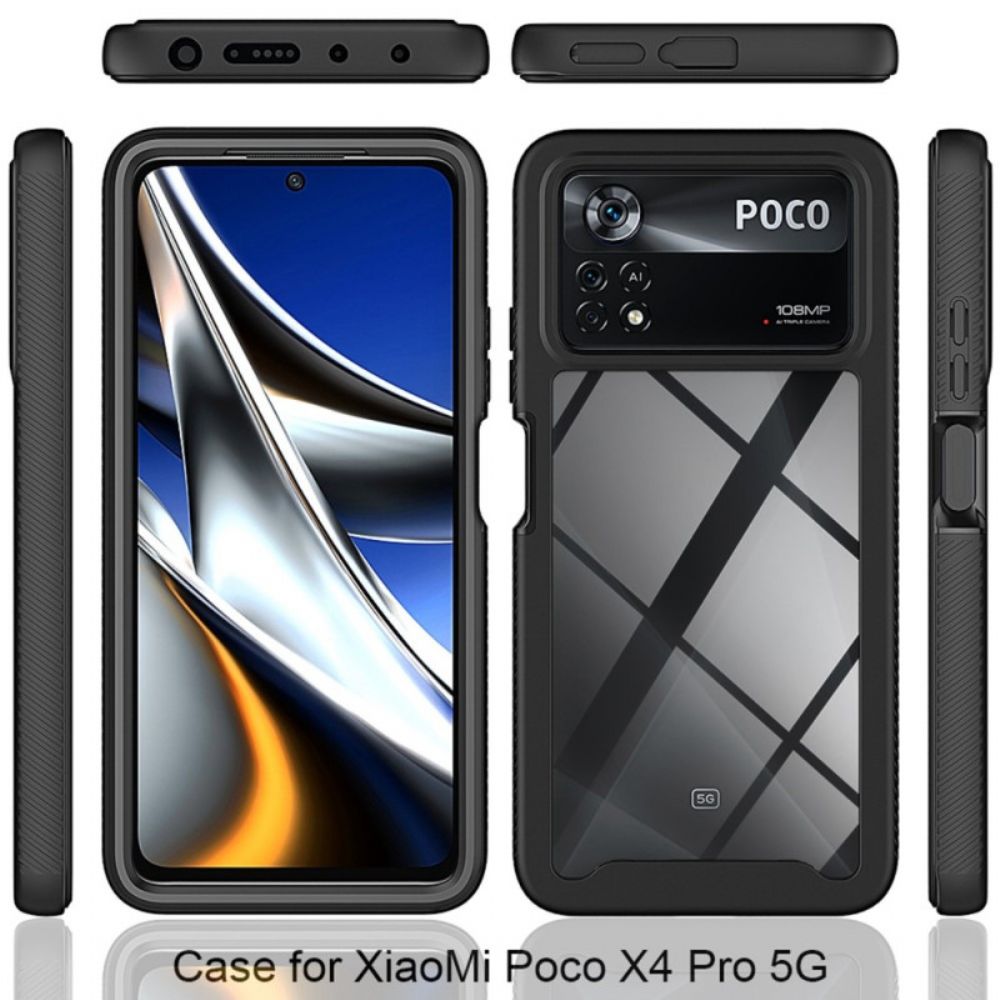 Telefoonhoesje voor Poco X4 Pro 5G Bescherming Hoesje Totale Bescherming Met Schermfilm