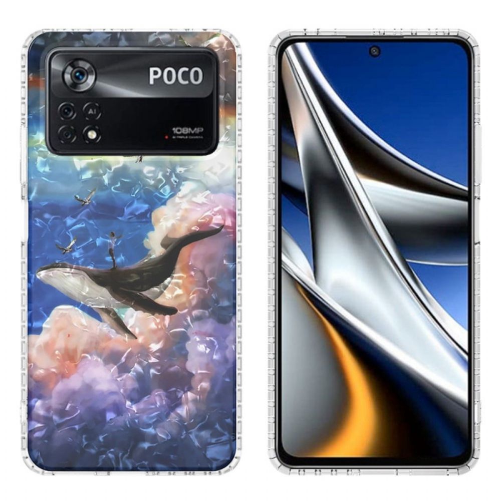 Telefoonhoesje voor Poco X4 Pro 5G Stijlvolle Walvis