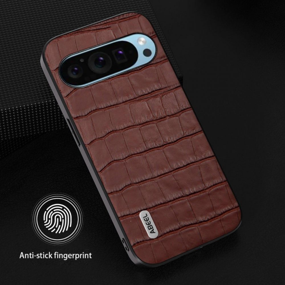 Cover Hoesje Google Pixel 9 Telefoonhoesje Krokodilstijl Abeel