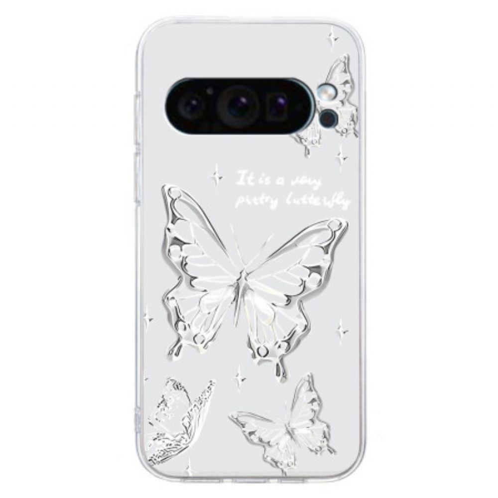 Cover Hoesje Google Pixel 9 Telefoonhoesje Vlinders