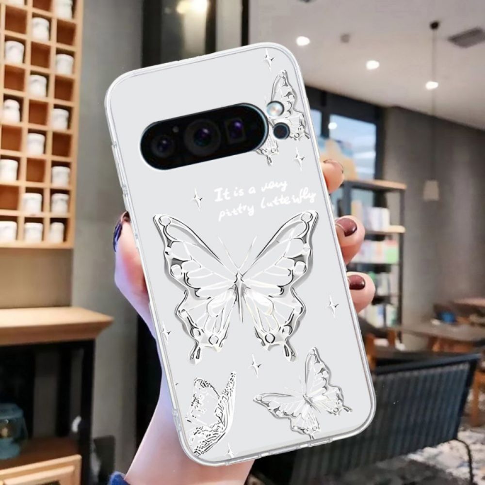 Cover Hoesje Google Pixel 9 Telefoonhoesje Vlinders