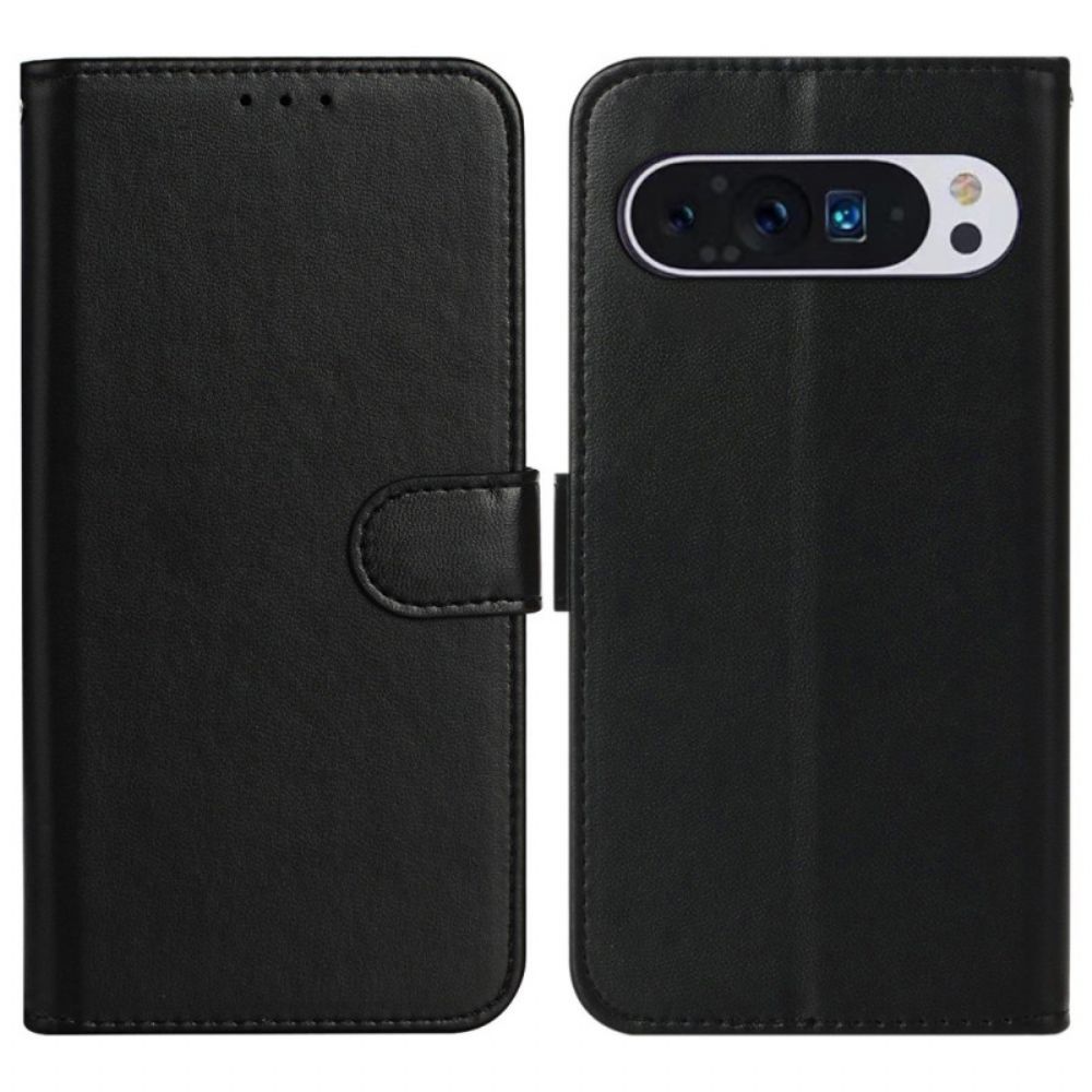 Flip Case Leren Google Pixel 9 Ledereffect Met Riem