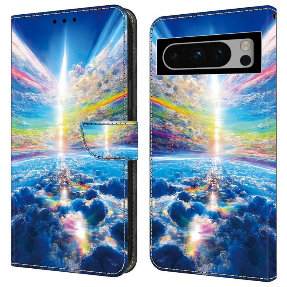 Folio-hoesje Google Pixel 9 Telefoonhoesje Kleurrijke Lucht