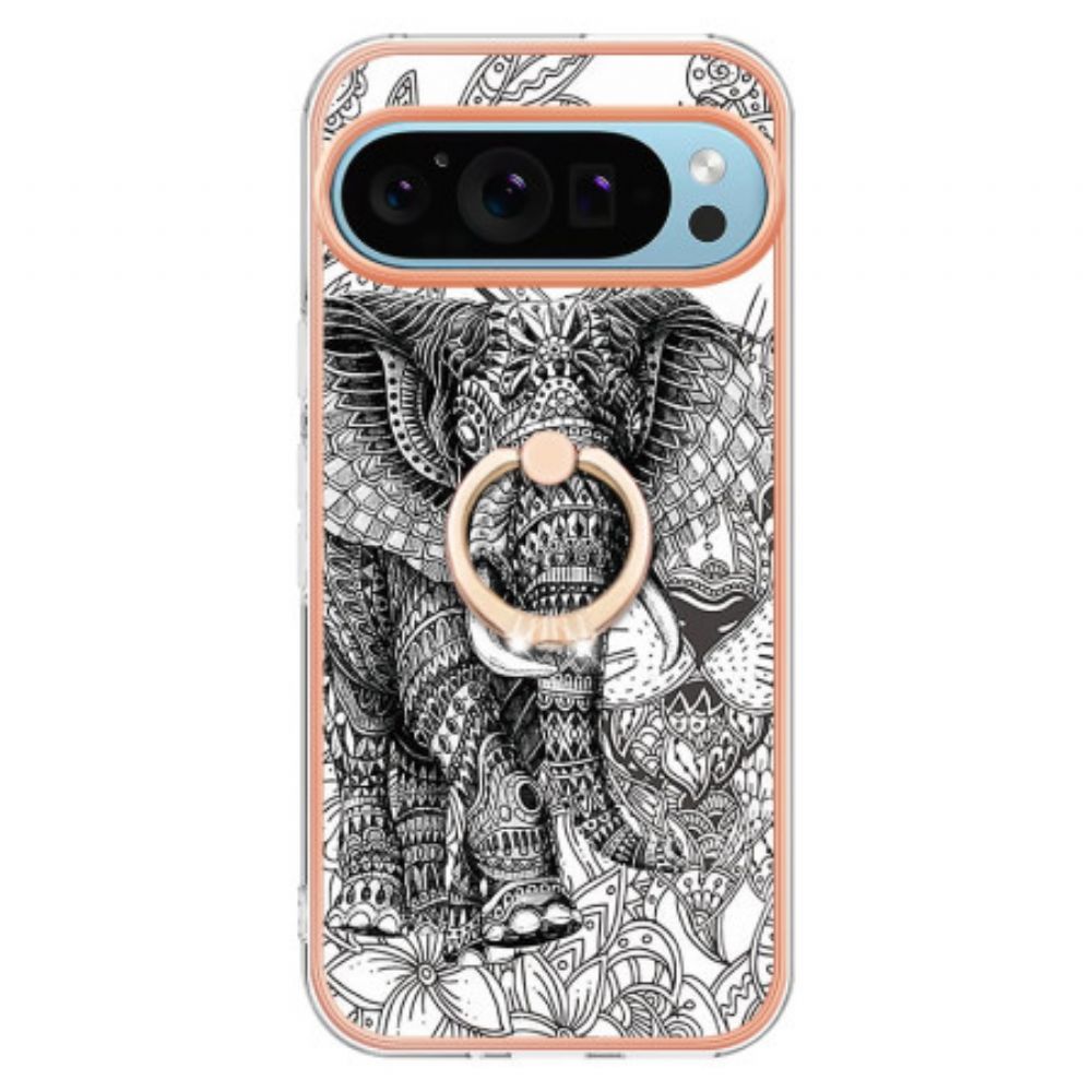 Hoesje Google Pixel 9 Olifant Totem Steunring