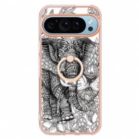 Hoesje Google Pixel 9 Olifant Totem Steunring