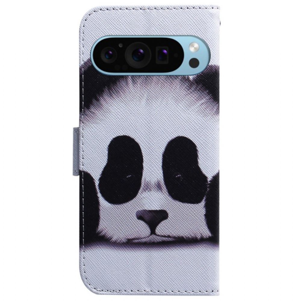 Leren Hoesje Google Pixel 9 Panda Bescherming Hoesje