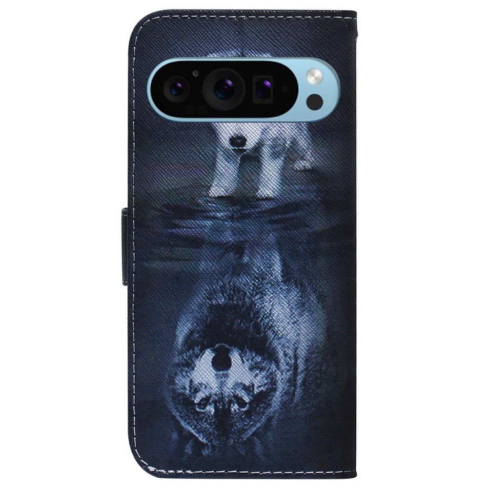 Leren Hoesje Google Pixel 9 Puppydroom Bescherming Hoesje