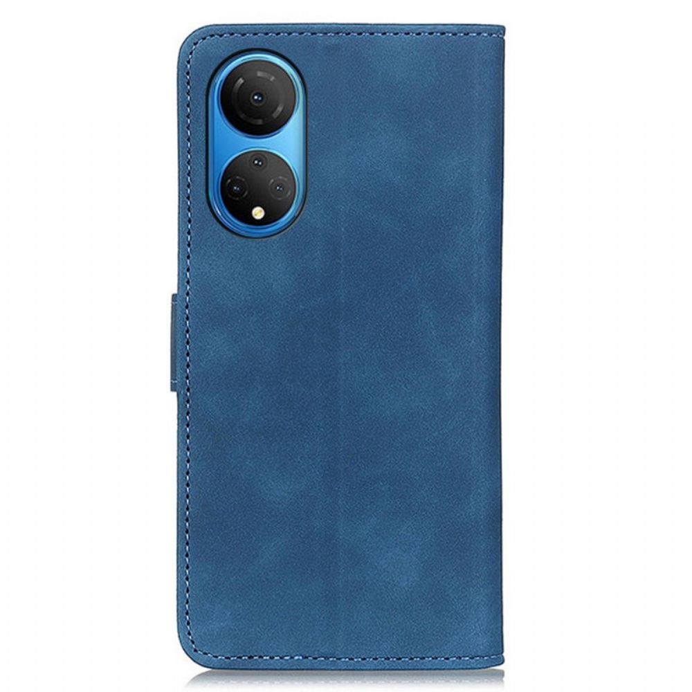 Folio-hoesje voor Honor X7 Vintage Leereffect Khazneh