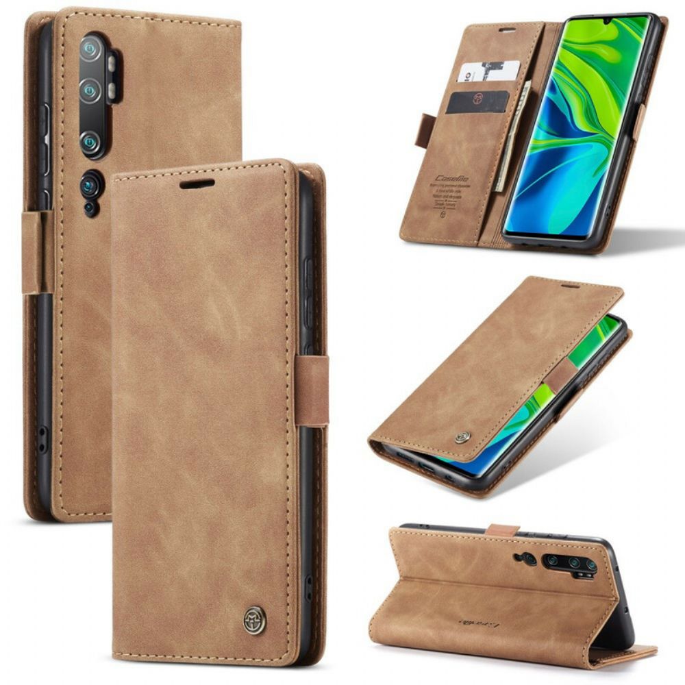 Bescherming Hoesje voor Xiaomi Mi Note 10 / 10 Pro Folio-hoesje Caseme Kunstleer