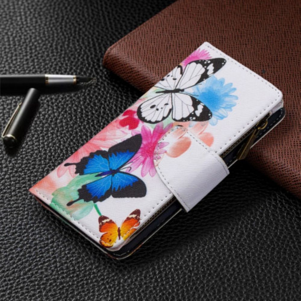 Flip Case voor Xiaomi Mi Note 10 / 10 Pro Vlinderszak Met Rits